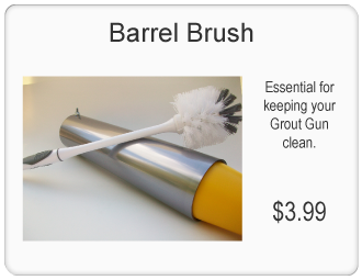 Grout Gun Barrel Brush. Essential for keeping your Grout Gun clean. Buy it now for $3.99