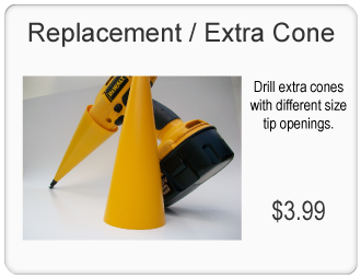 Grout Gun Replacement / Extra Cone. Drill extra grout gun cones with different size tip openings for different joint sizes. Buy it now for $3.99